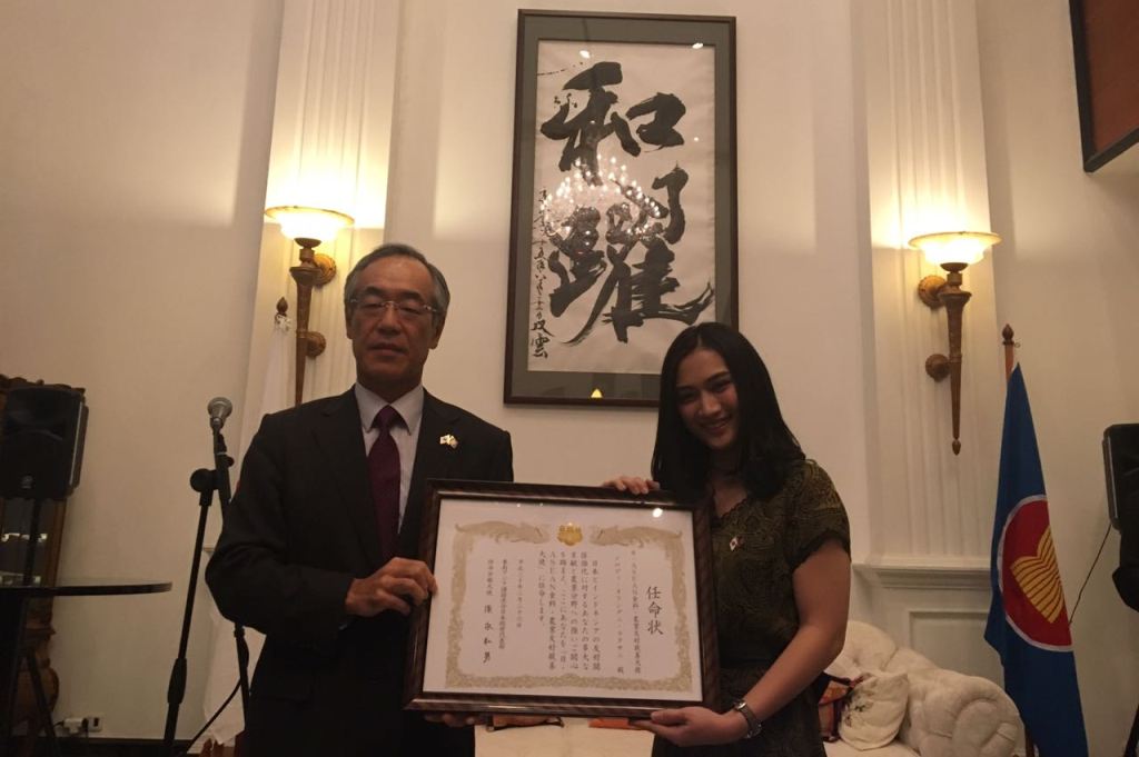 Melody Nurramdhani Laksani menjadi Duta Persahabatan Jepang-ASEAN di Bidang Pangan dan Pertanian