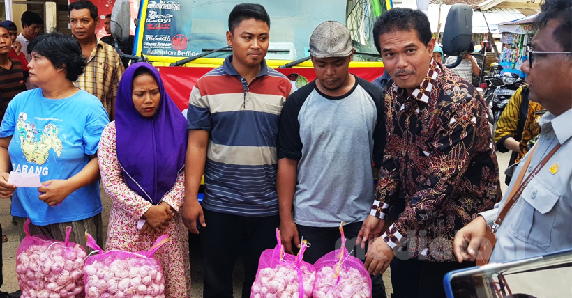 Direktur Jenderal Hortikultura, Kementan, Suwandi di Lokasi Operasi Pasar Provinsi Lampung (9/5/2019)