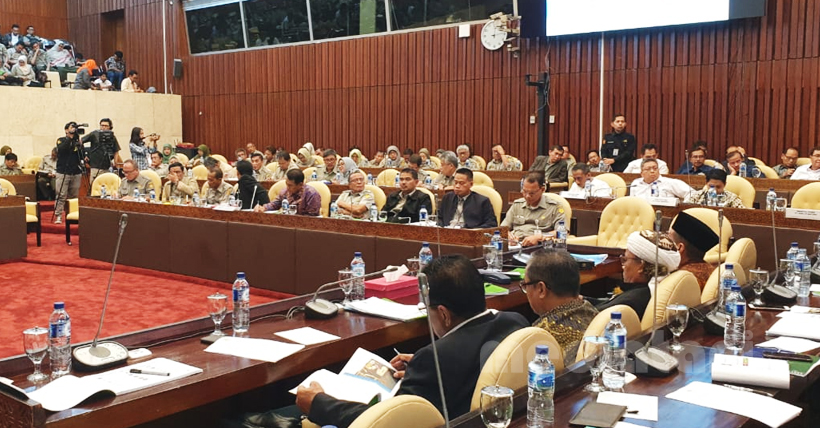 Suasana Rapat Kerja Komisi IV DPR RI bersama Kementerian Pertanian (Senin, 17/6/2019)