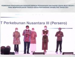 Pekerjakan Disabilitas, Kemnaker Beri Penghargaan Kepada Holding Perkebunan Nusantara