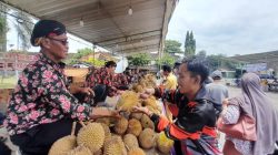 Murah Meriah, Bazar Durian Lokal Selogiri Wonogiri Diserbu Pembeli