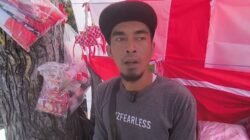 Kisah Agus, Petani Garut yang Merantau ke Sulbar untuk Jual Bendera, Kini Hadapi Omzet Sepi