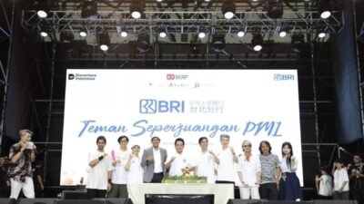 Peresmian BRI Taipei Branch Taiwan dimeriahkan oleh band Gigi dan kehadiran 5 ribu PMI (Ist)