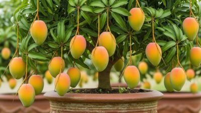 Tabulampot Mangga Berbuah Lebat