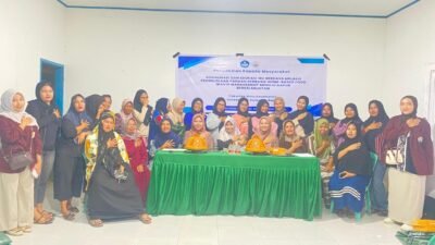 Tim Pengabdian Masyarakat Universitas Sulawesi Barat Bersama Kelompok Ibu Rumah Tangga Kelurahan Pangali-ali, Kabuten Majene