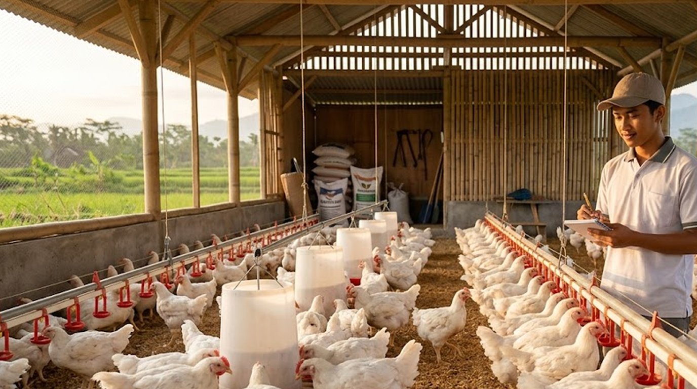 ilustrasi Analisa Usaha Ayam Broiler Kemitraan 1000 Ekor