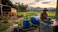 Cara Memanfaatkan Limbah Kotoran Sapi Menjadi Biogas Skala Rumah Tangga