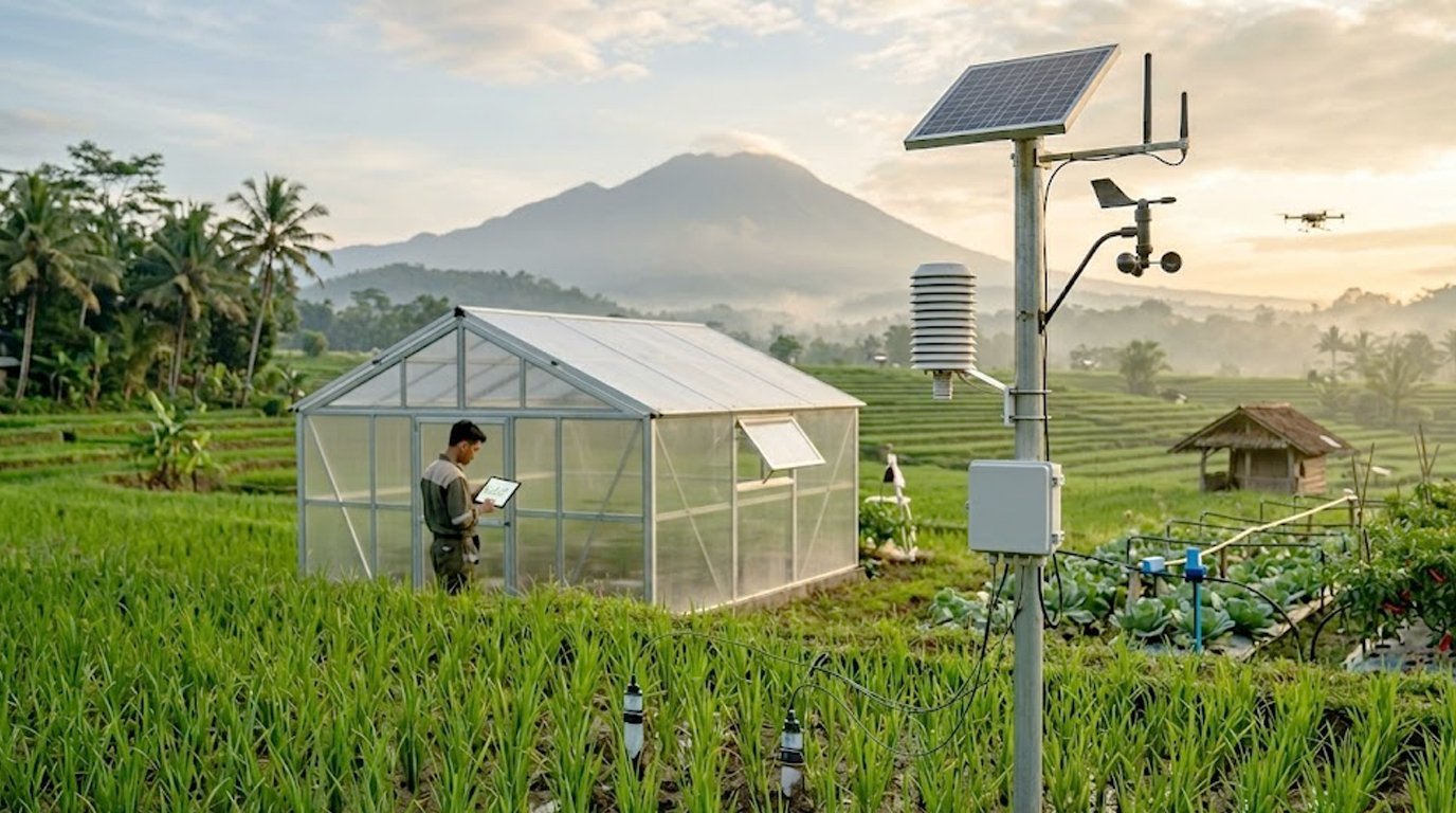 ilustrasi Penerapan IoT dalam Pertanian Modern