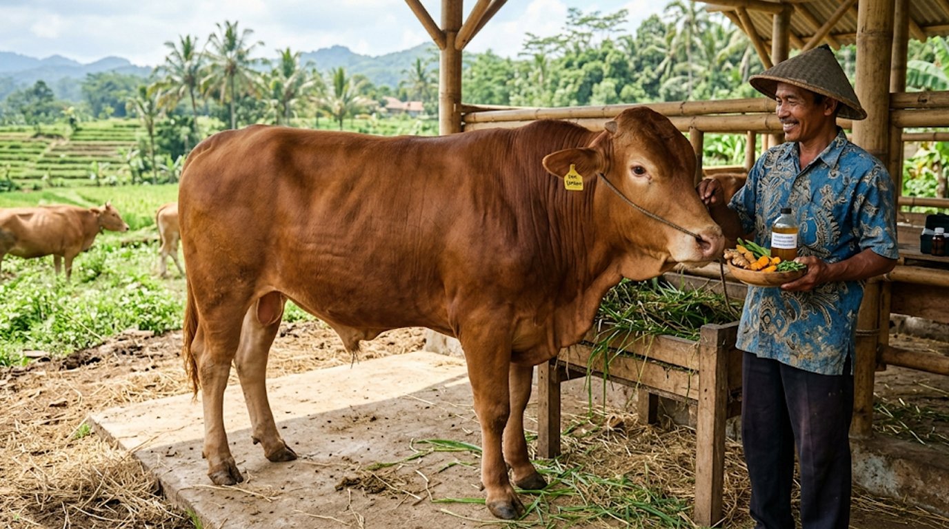 ilustrasi mengatasi pmk sapi potong