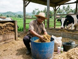 Cara Membuat Pakan Fermentasi dari Jerami Padi untuk Meningkatkan Kualitas Sapi Perah